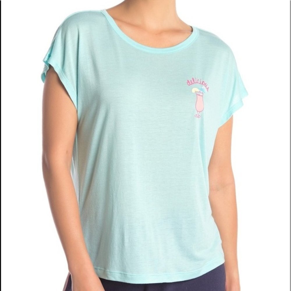 5/$20 Free PRESS delicious t-shirt in blue